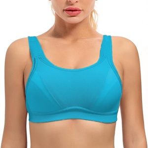 NWT bounce-proof turquoise sports bra - 36C